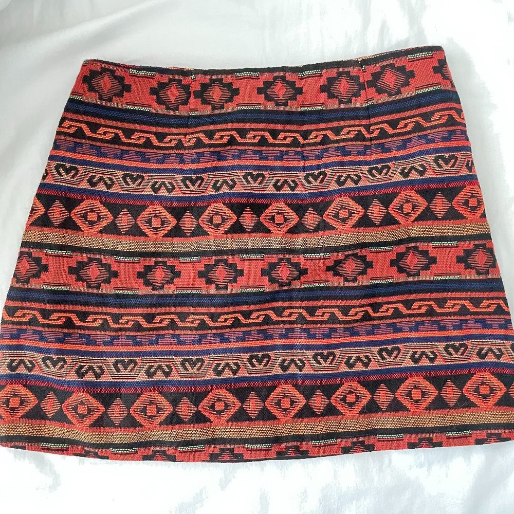 Patterned miniskirt